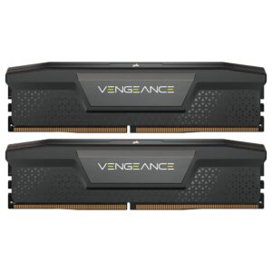 Memoria RAM Corsair Vengeance DDR5 32GB (2x16GB) 6000MHz Negro / Gris (CMK32GX5M2B6000C40)