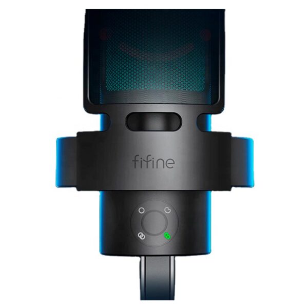Micrófono Fifine A8 Plus Ampligame Condenser Cardioid RGB Negro