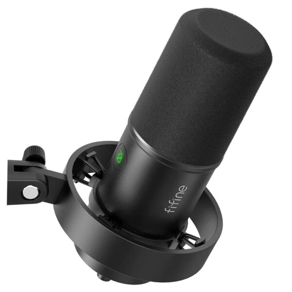 Micrófono Fifine K688 Dynamic Podcast Negro