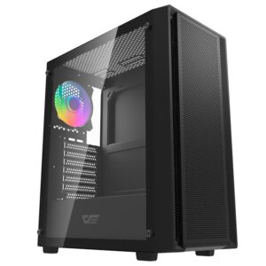 Gabinete Gamer darkFlash DK353 ATX 4 Cooler Negro