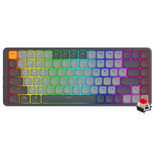 Teclado Gamer Mecánico Redragon K652GG-RGB-PRO Azure Wireless RED Inglés Gris