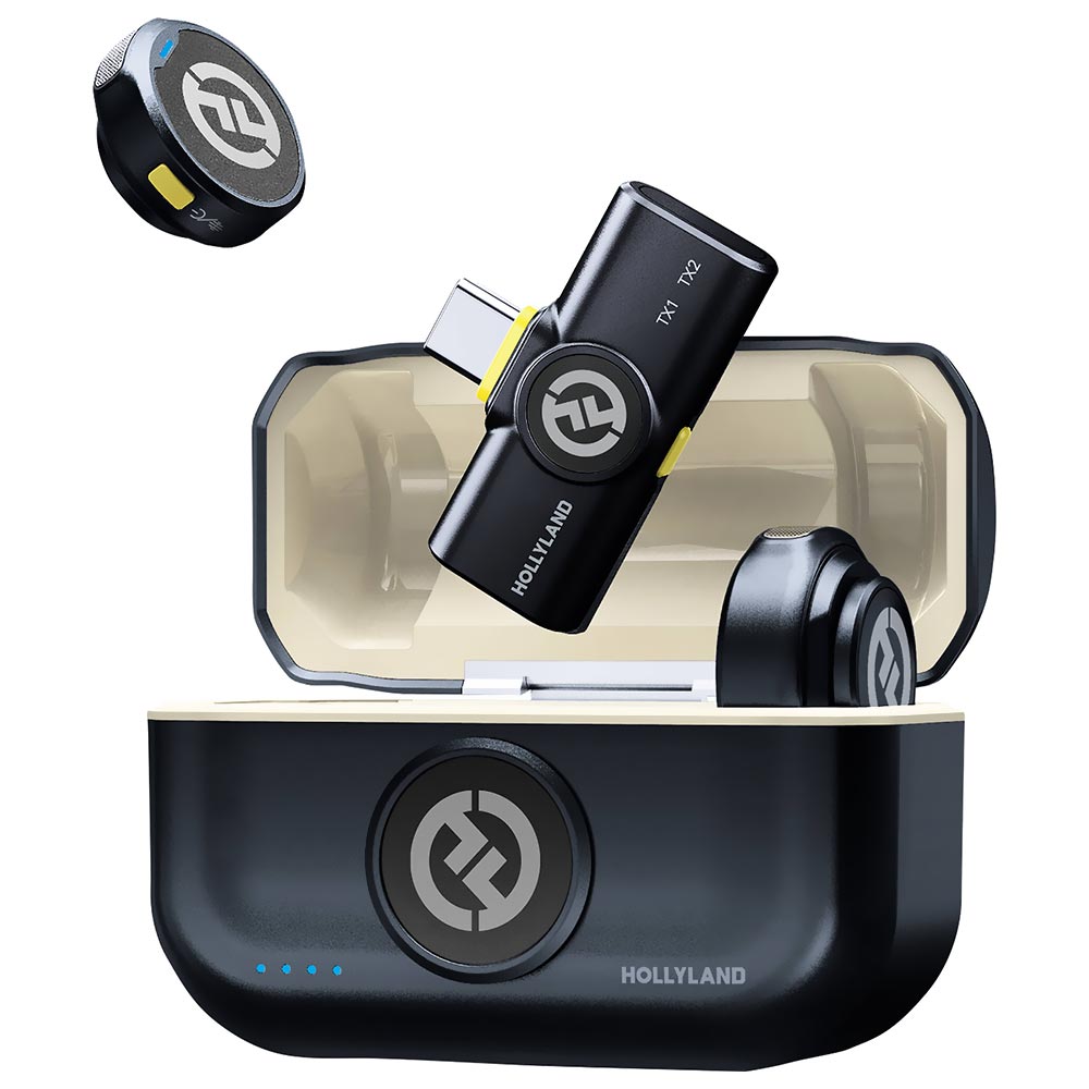 Micrófono Hollyland Lark M2 Lavalier Wireless Type-C - Shine Charcoal
