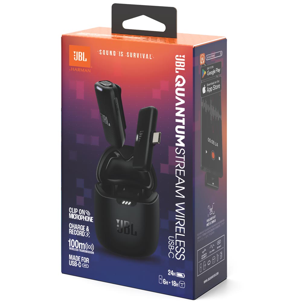 Micrófono JBL Quantum Stream Wireless Negro (para smartphone)