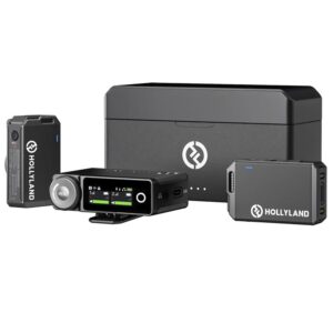 Micrófono Hollyland Lark Max Duo Lavalier Wireless Negro (Kit)