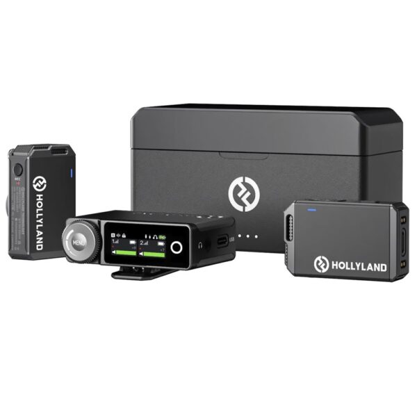 Micrófono Hollyland Lark Max Duo Lavalier Wireless Negro (Kit)