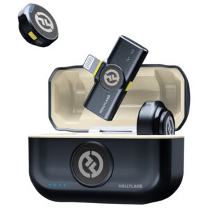 Micrófono Hollyland Lark M2 Lavalier Duo Wireless Lightning - Shine Charcoal