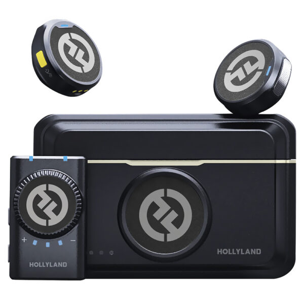 Micrófono Hollyland Lark M2 Lavalier Duo Wireless Lightning - Shine Charcoal