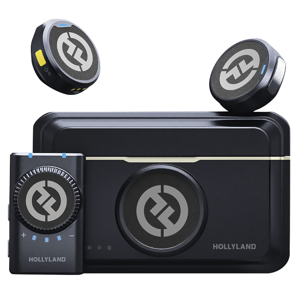Micrófono Hollyland Lark M2 Lavalier Duo Wireless Lightning - Shine Charcoal