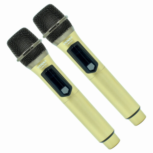 Micrófono Satellite A-MK1202 Wireless - Dorado (Kit con 2)