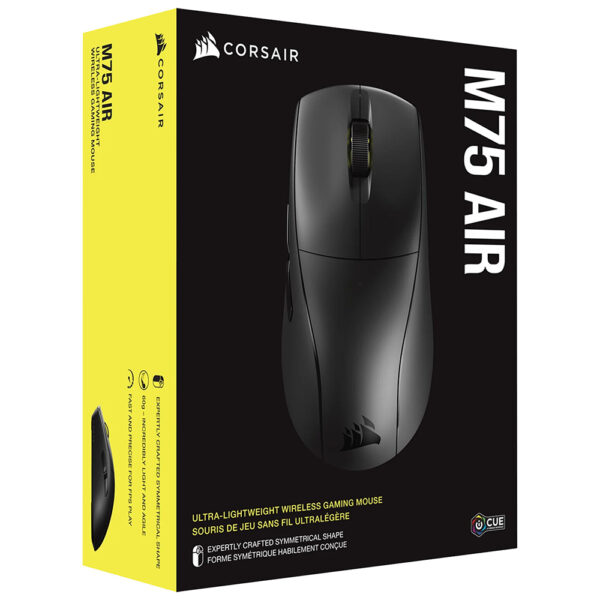 Mouse Gamer Corsair M75 Air Bluetooth - Negro (CH-931D100-NA)