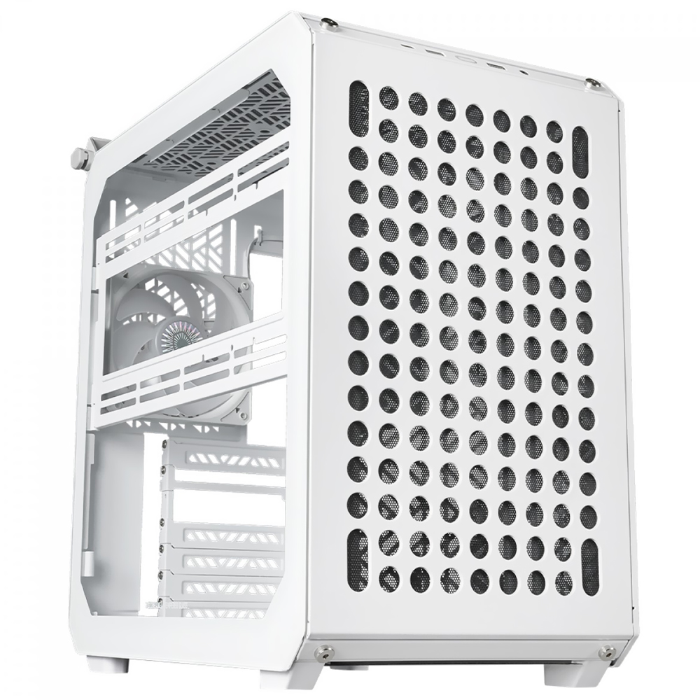 Gabinete Gamer Cooler Master QUBE500 Flatpack Mid Tower 1 Cooler Blanco