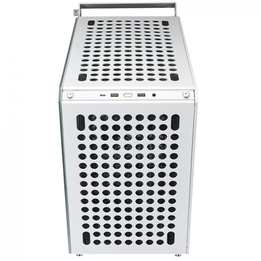 Gabinete Gamer Cooler Master QUBE500 Flatpack Mid Tower 1 Cooler Blanco
