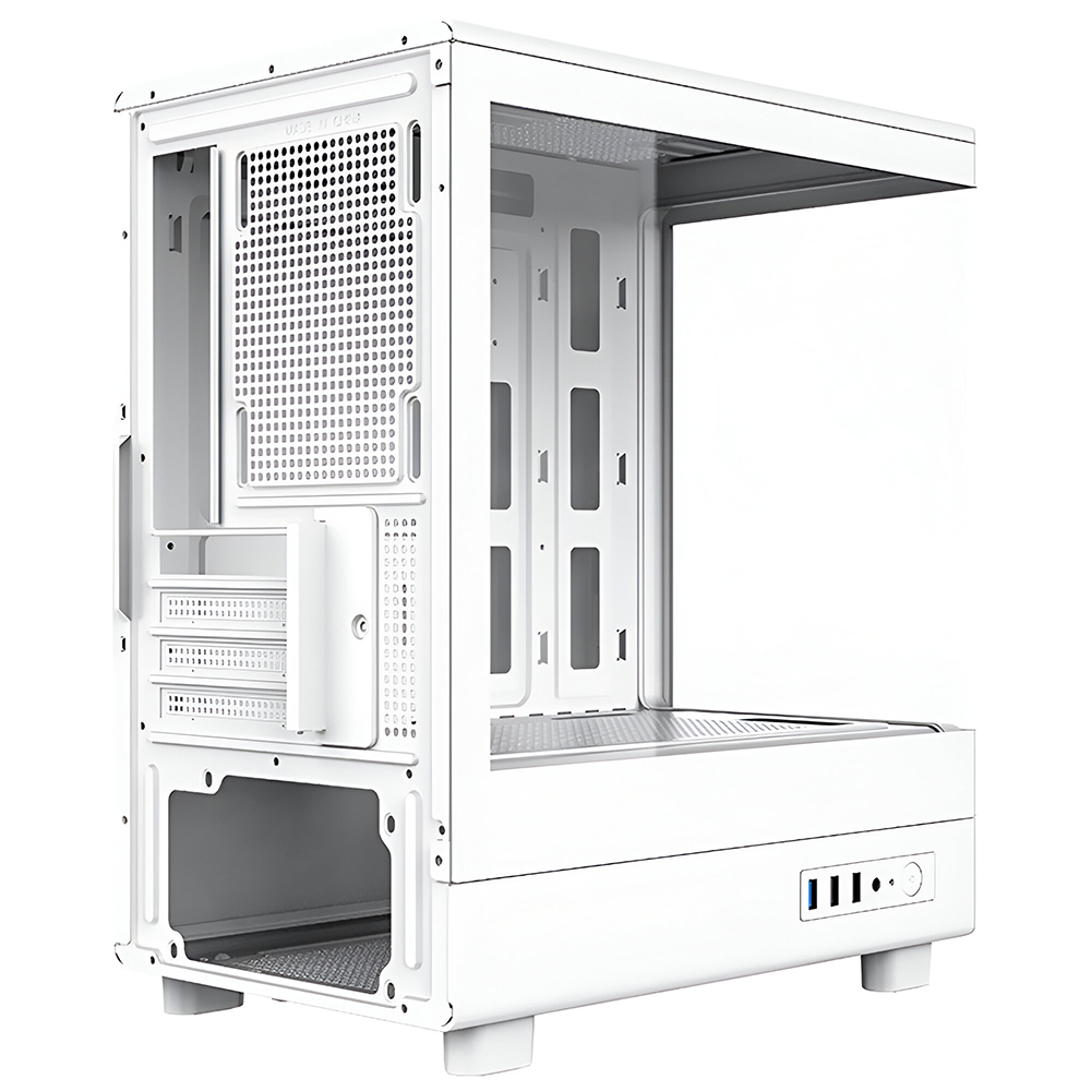 Gabinete Gamer darkFlash DB330M ATX Blanco