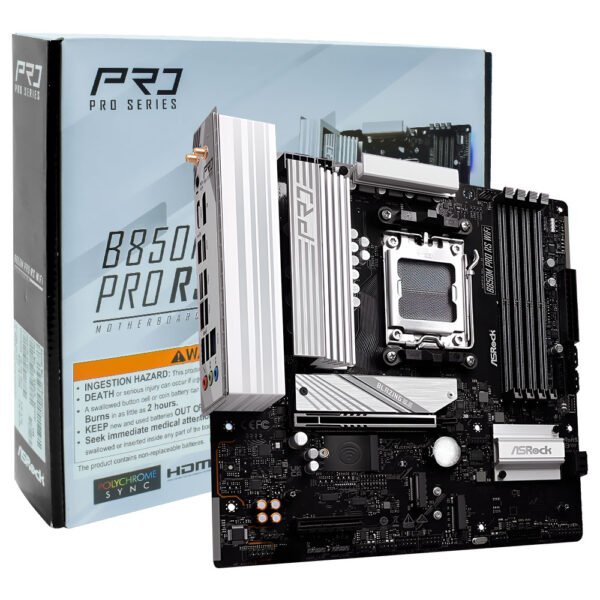 Placa Madre ASROCK B850M Pro Rs WI-FI Socket AM5 DDR5