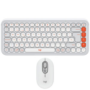 Teclado + Mouse Logitech Pop Icon Combo Bluetooth Español Blanco (920-013055)