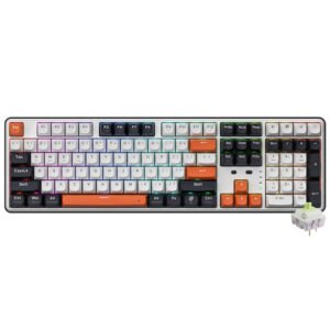 Teclado Gamer Mecánico REDRAGON K689WBO-RGB-Pro Wyvern Pro Wireless RGB Inglés-Blanco Negro
