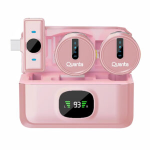 Micrófono Quanta QTMDM30 Wireless USB-C - Rosa