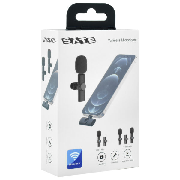 Micrófono Satellite A-MK231 Wireless USB-C Negro