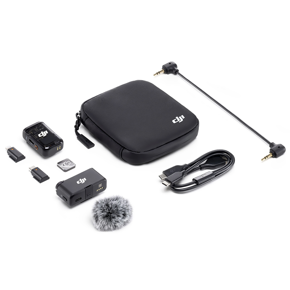 Micrófono DJI Mic 2 Wireless 1TX + 1RX FCC Lightning USB-C Negro
