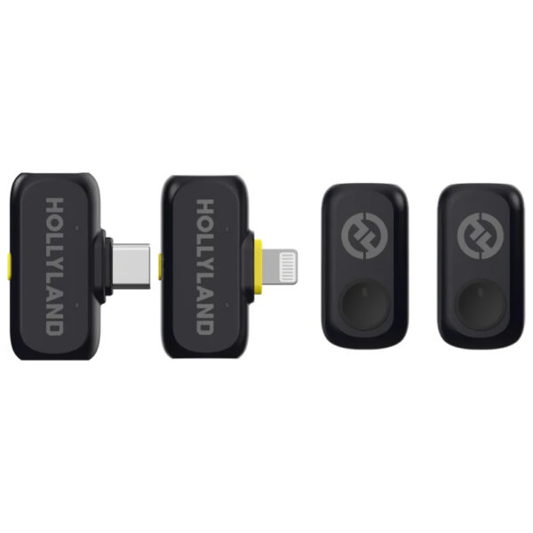 Micrófono Hollyland Lark A1 Lavalier Combo Wireless Lightning USB-C - Charcoal
