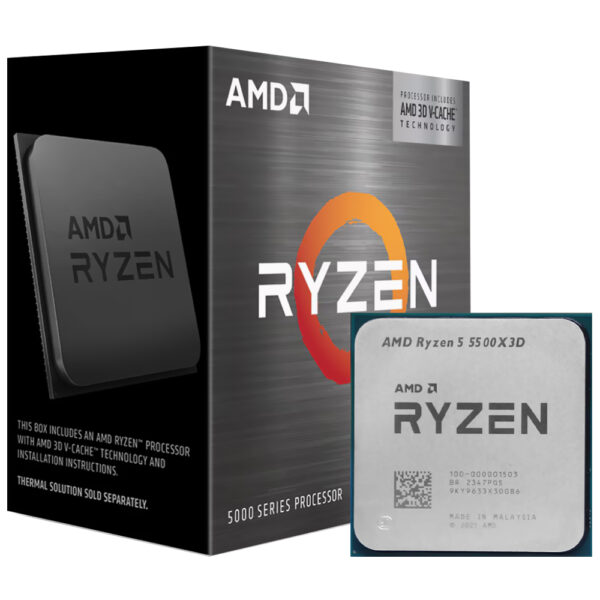Procesador AMD Ryzen 5 5500X3D Socket AM4 4.0 GHz 99MB