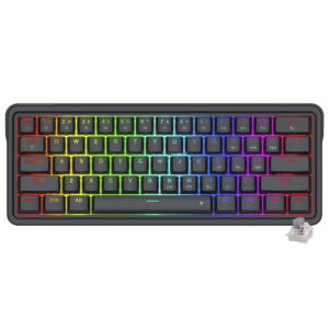 Teclado Gamer Mecánico Redragon K722-RGB Ironguard USB RGB Inglés Negro