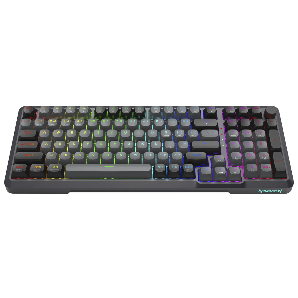 Teclado Gamer Mecánico Redragon K688GB-RGB-PRO Bragi Pro Wireless RGB Inglés Negro