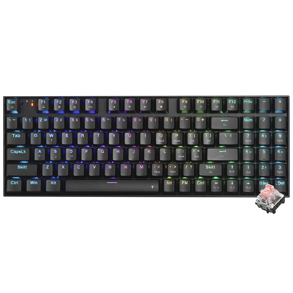 Teclado Gamer Redragon K735-RGB Ghostblade USB RGB Inglés Negro