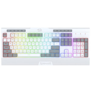 Teclado Gamer Redragon K525WG-RGB Shiva Lite USB RGB Inglés Blanco Gris