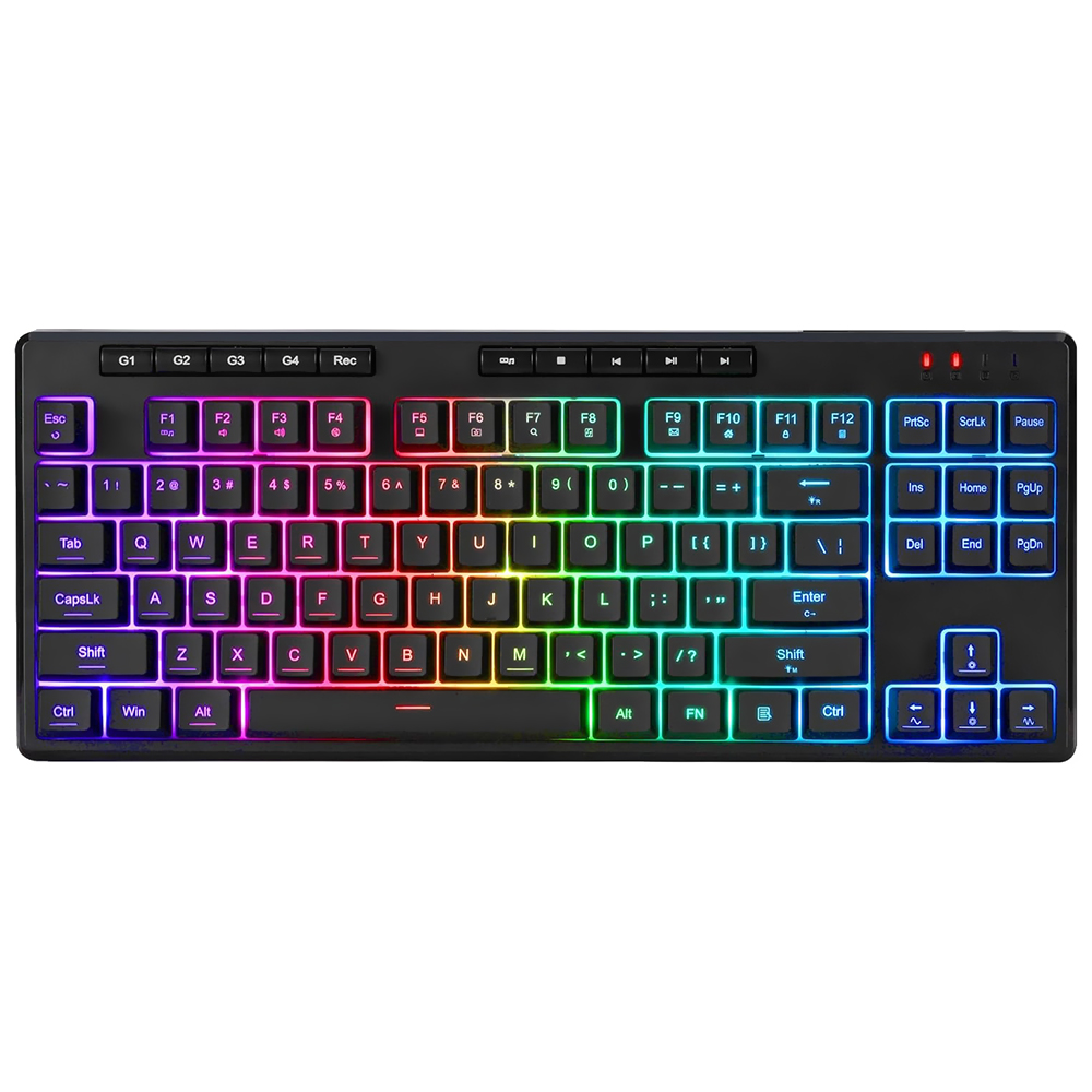 Teclado Gamer Redragon K516-RGB Shiva 87 USB RGB Inglés Negro