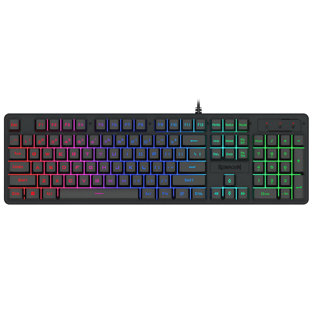 Teclado Gamer Redragon K521-RGB Netherbane USB RGB Inglés Negro