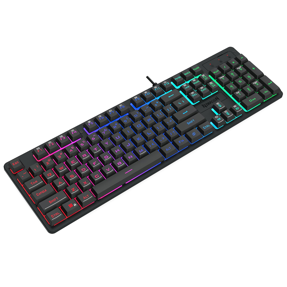 Teclado Gamer Redragon K521-RGB Netherbane USB RGB Inglés Negro