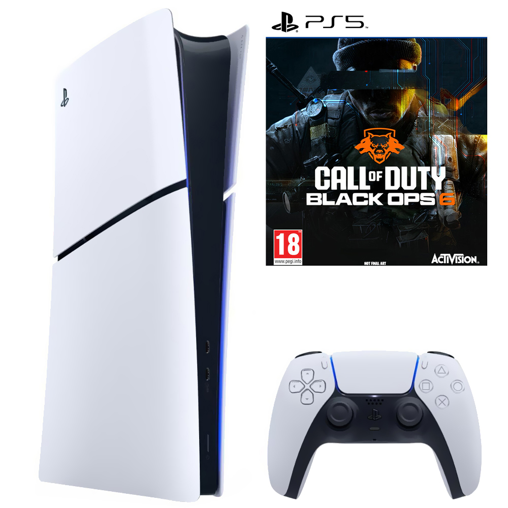 Consola Sony PlayStation 5 Slim CFI-2016 B01Y 1TB Digital Edition 220V Blanco + Juego Call of Duty Black Ops 6 (Europeo)