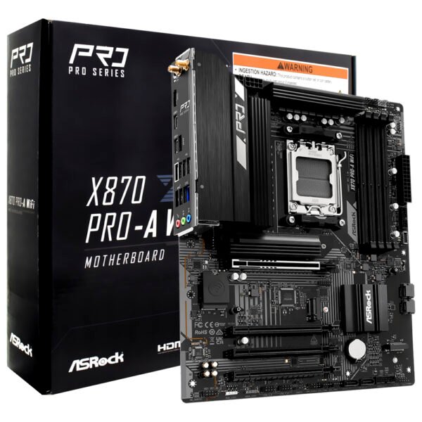 Placa Madre ASROCK X870 Pro-A WI-FI Socket AM5 DDR5