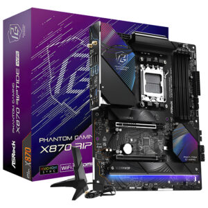 Placa Madre AM5 ASROCK X870 RIPTIDE WIFI M.2 DDR5 WIFI7 BT HDMI TYPE-C USB3.2 GLAN SOM ATX 90-MXBPP0-A0UAYAZ