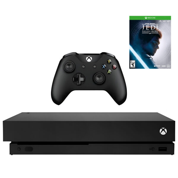 Consola Xbox One X 1Tb SSD 4K 120Fps Bivolt Negro + Juego Star Wars Jedi Fallen (Americano)