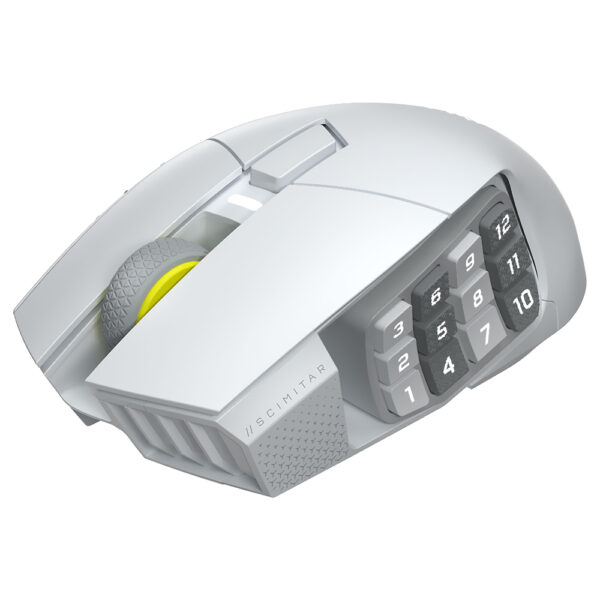 Mouse Gamer Corsair Scimitar Elite SE MMO Wireless - Blanco (CH-9314011-WW)