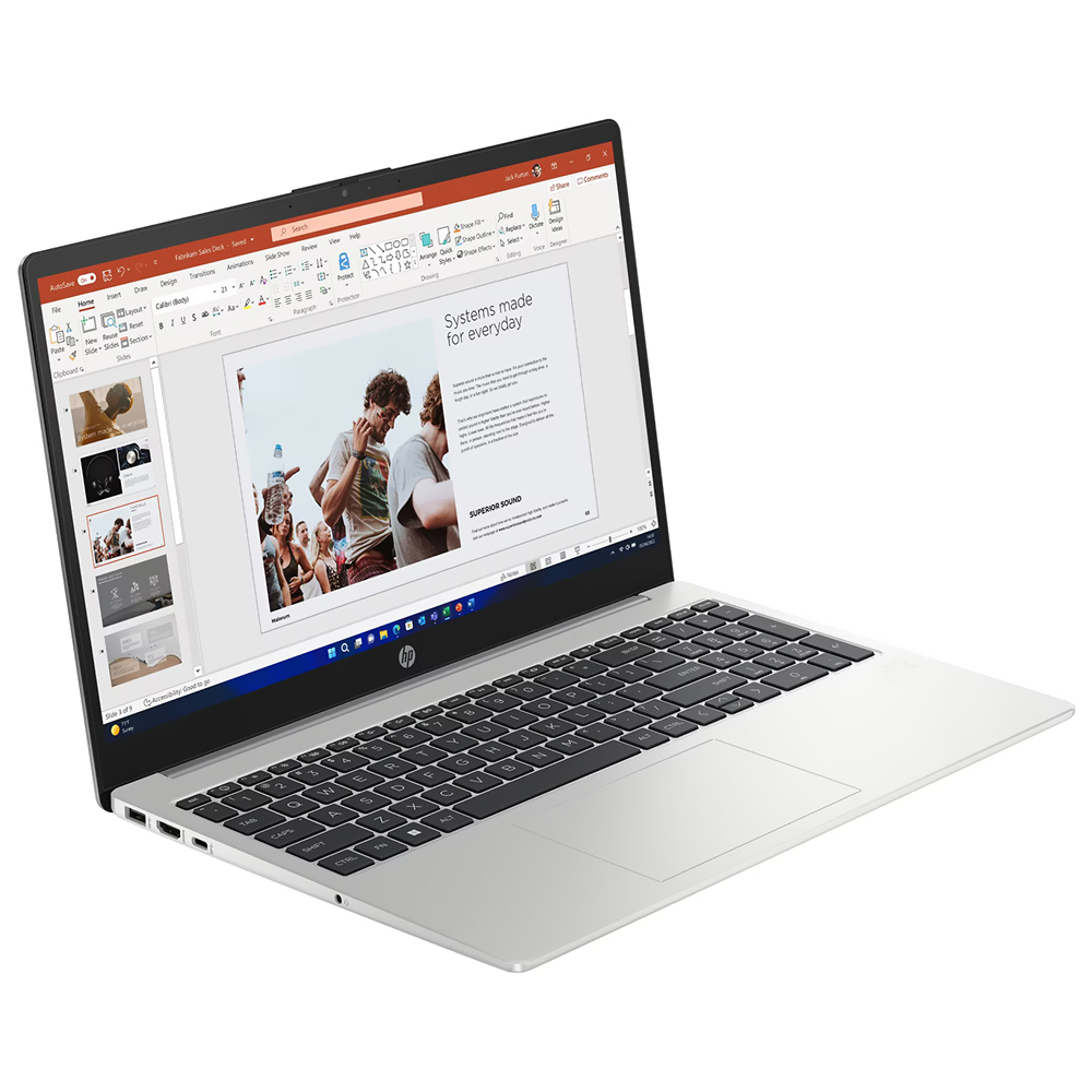 Notebook HP 255 G10 AMD Ryzen 5 7520U Pantalla Full HD 15.6" 16GB de RAM 512GB SSD