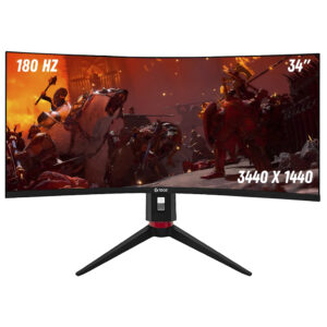 Monitor Gamer Teros TE-3411G 34" UWQHD Curvo VA 180Hz 1Ms Negro