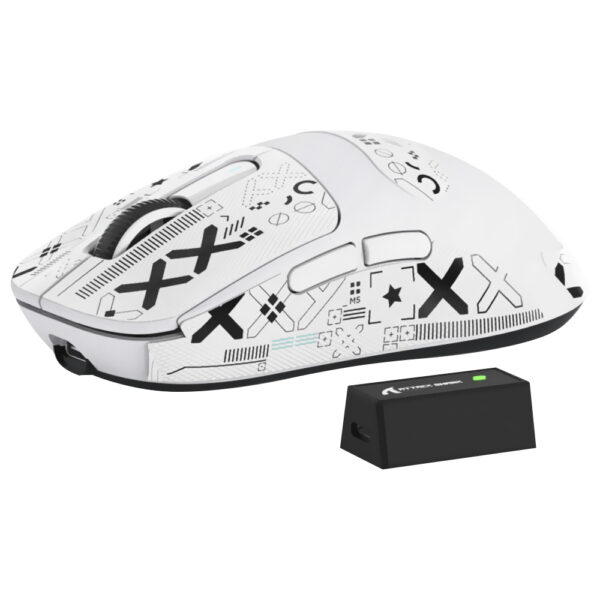 Mouse Gamer Attack Shark X3 Pro Wireless / Bluetooth - Blanco