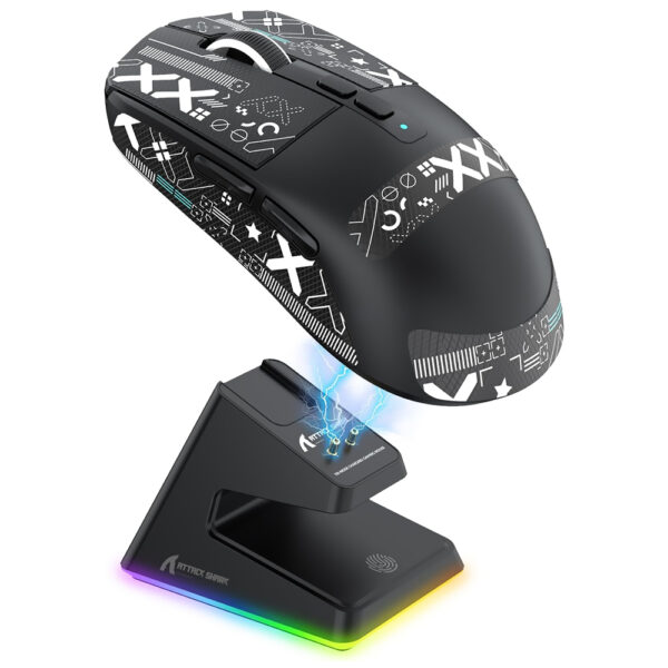 Mouse Gamer Attack Shark X6 Wireless / Bluetooth - Negro