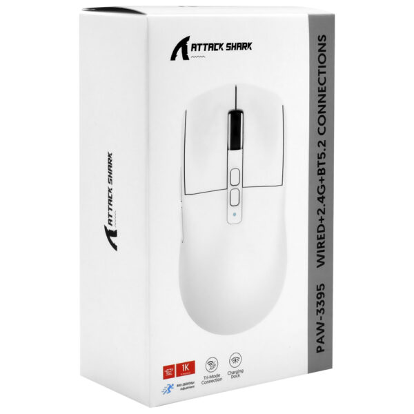 Mouse Gamer Attack Shark X6 Wireless / Bluetooth - Negro