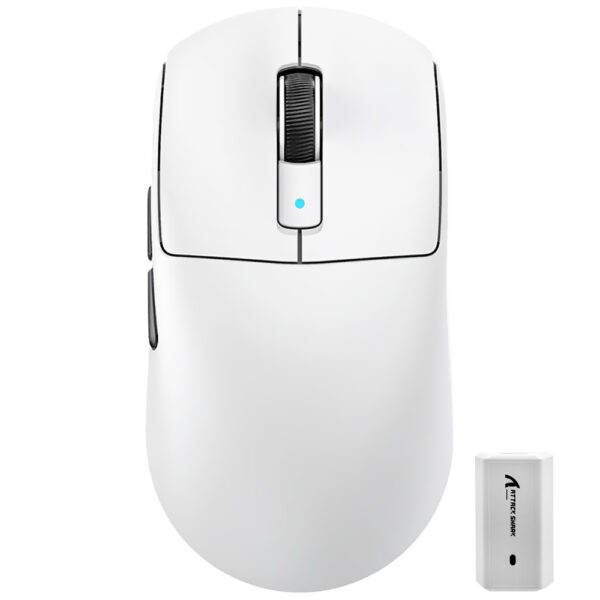 Mouse Gamer Attack Shark R6 Wireless / Bluetooth - Blanco