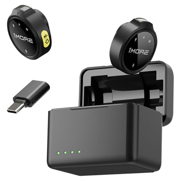 Micrófono 1More M100 Pixie Mini Wireless TX RX USB-C Negro
