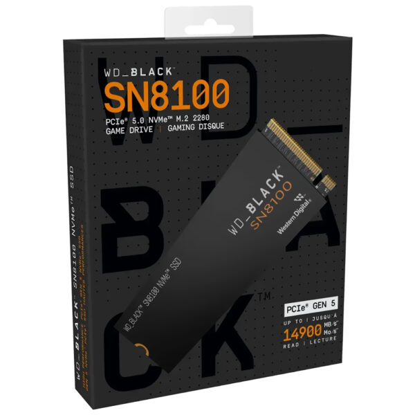 SSD Western Black M.2 4TB SN8100 NVMe - WDS400T1X0M
