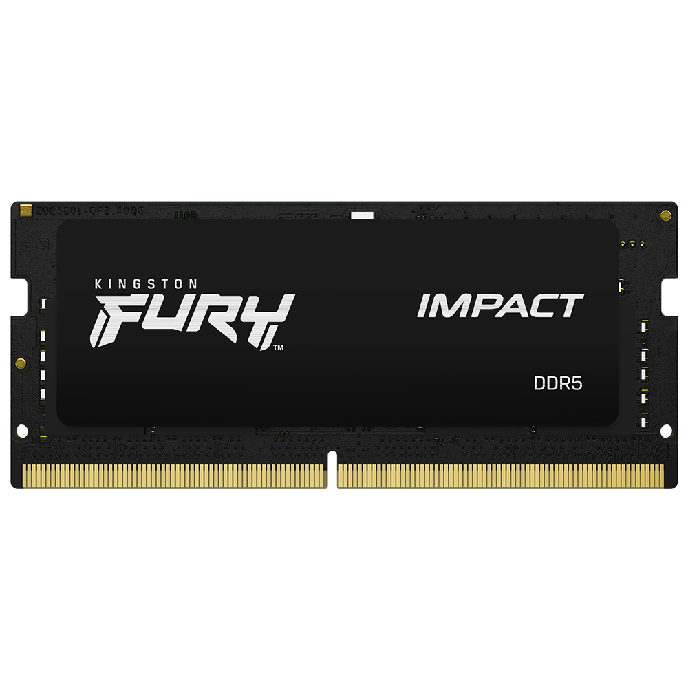 Memoria RAM Notebook Kingston Fury Impact DDR5 16GB 6400MHz Negro (KF564S38IB-16)