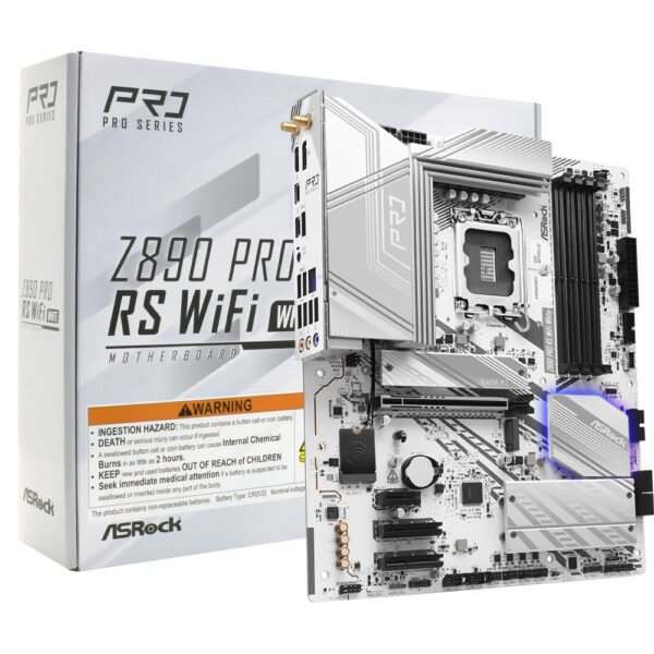 Placa Madre ASRock Z890 Pro RS Wi-Fi Socket LGA 1851 DDR5