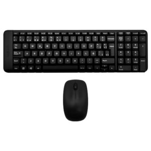 Teclado + Mouse Logitech MK220 Wireless Español Negro (920-004430)