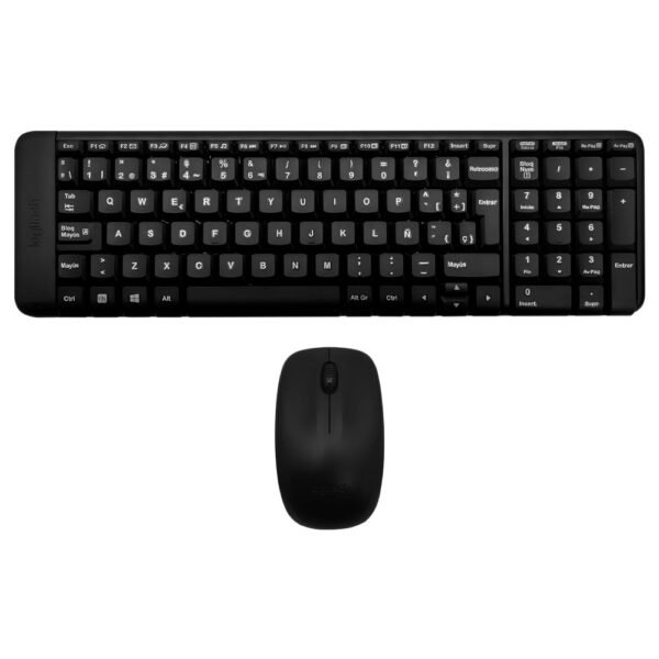 Teclado+mouse LOGITECH MK220 Wireless Español-Negro (920-004430)