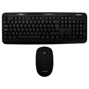 Teclado + Mouse Satellite AK-725G Wireless Español Negro
